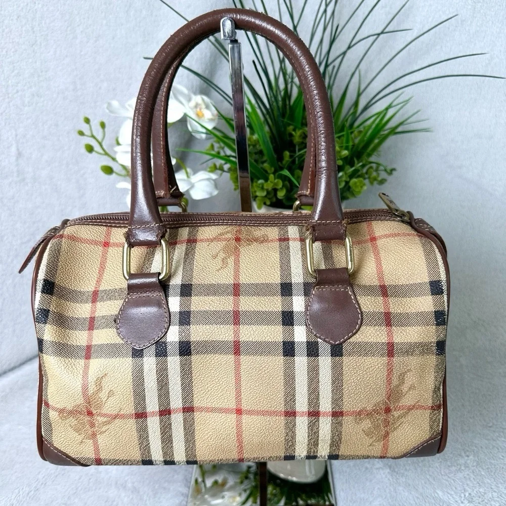 ❤️Vintage Burberrys Boston Bag - Picture 3 of 15